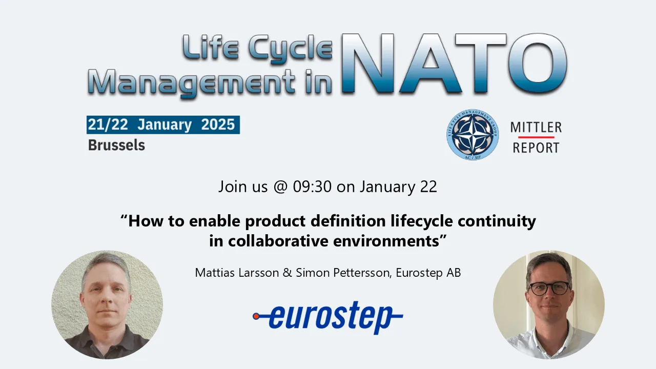 Eurostep presenting & exhibiting at the 20th Life Cycle Management in NATO Conference